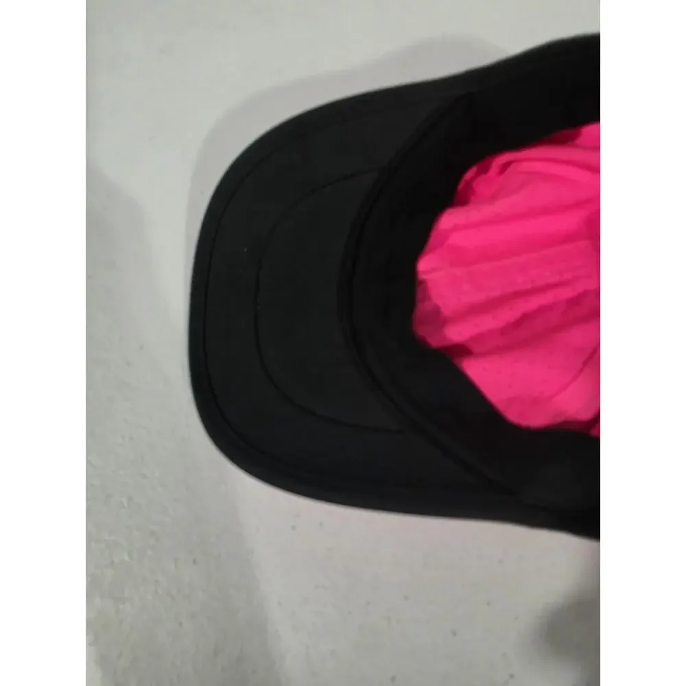 Nike Featherlight Dri-FIT Cap Pink Black Women’s Lightweight Running Golf